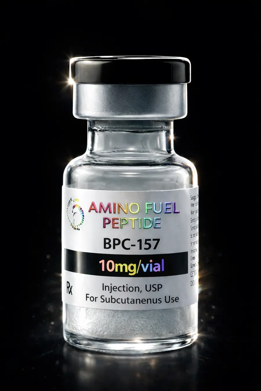 BPC-157 10mg research peptide vial from Amino Fuel Labs