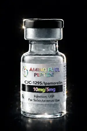 CJC-1295 / Ipamorelin 10mg research peptide vial from Amino Fuel Labs