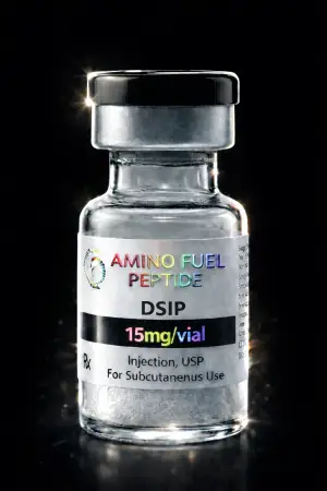 DSIP 15mg research peptide vial from Amino Fuel Labs
