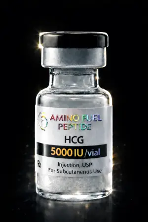 HCG 5000iu research peptide vial from Amino Fuel Labs