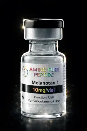 Melanotan-1 10mg research peptide vial from Amino Fuel Labs
