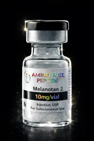 Melanotan-2 10mg research peptide vial from Amino Fuel Labs