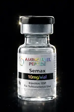 Semax 10mg research peptide vial from Amino Fuel Labs