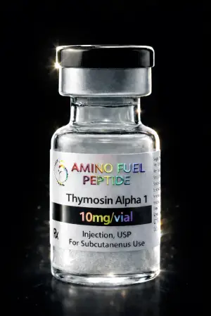 Thymosin Alpha-1 10mg research peptide vial from Amino Fuel Labs